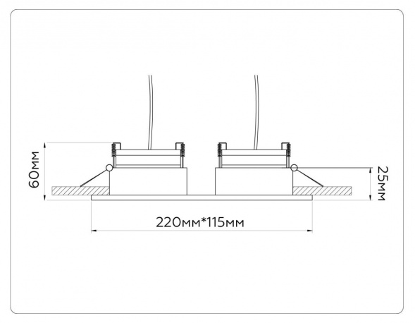 Встраиваемый светильник Ambrella light TECHNO SPOT TN52344