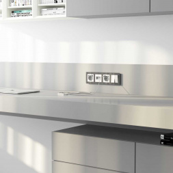 Накладка для двойной розетки Werkel Еthernet RJ-45 белый акрил W1191141 4690389197390