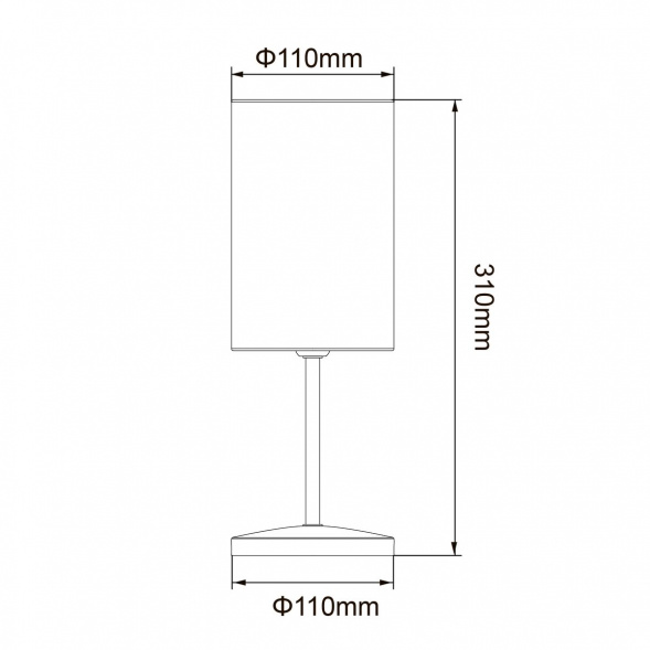 Настольная лампа Uniel UML-B308 E14 Black/Beige UL-00012425