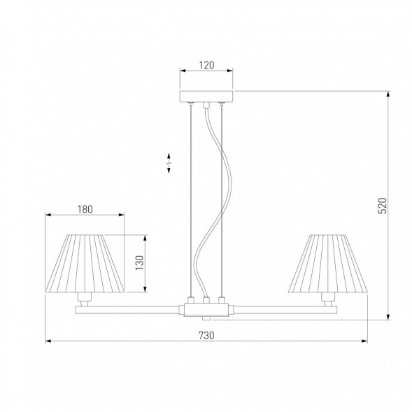 Подвесная люстра Eurosvet Peony 60136/6 хром/графит