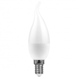 Лампа светодиодная Feron E14 9W 6400K матовая LB-570 38136