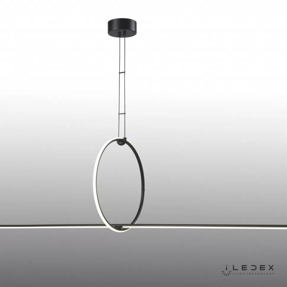 Подвесной светодиодный светильник iLedex Zoom 10339P/A2-35W-3000K BK-WH