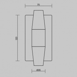 Настенный светильник (бра) Maytoni MOD401WL-L6BS3K