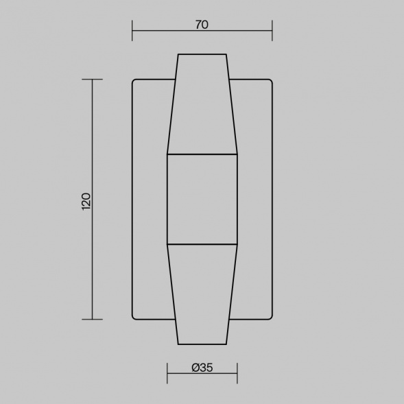 Настенный светильник (бра) Maytoni MOD401WL-L6BS3K