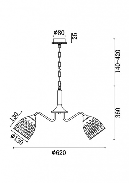 Подвесная люстра Freya Nendo FR5138PL-05W