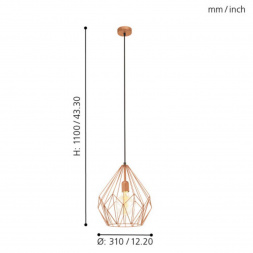 Подвесной светильник Eglo Vintage 49258