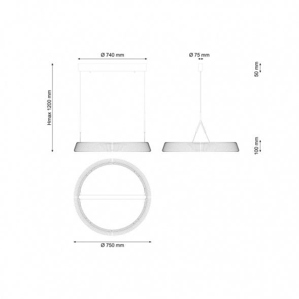 Подвесной светодиодный светильник Lucia Tucci Modena 1922.1 Led