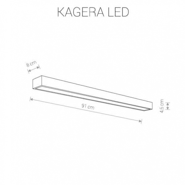 Настенный светодиодный светильник Nowodvorski Kagera Led 9502