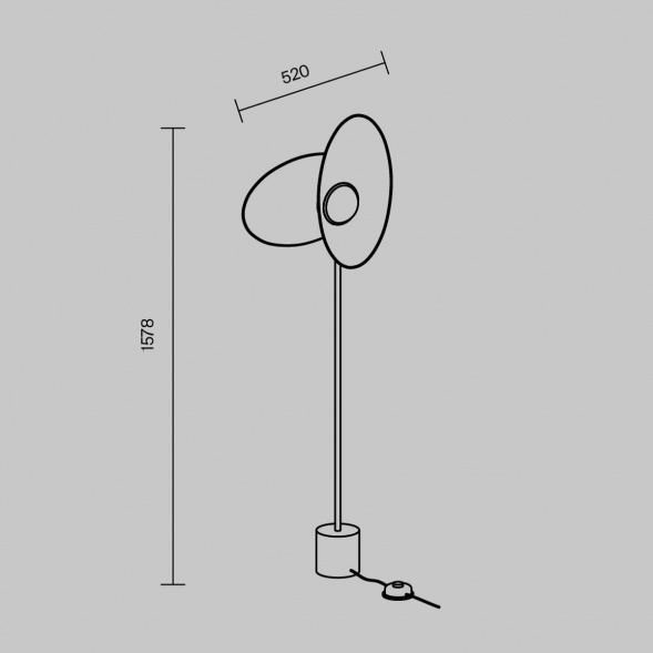 Торшер Maytoni Modern Evolution MOD396FL-L10W3K