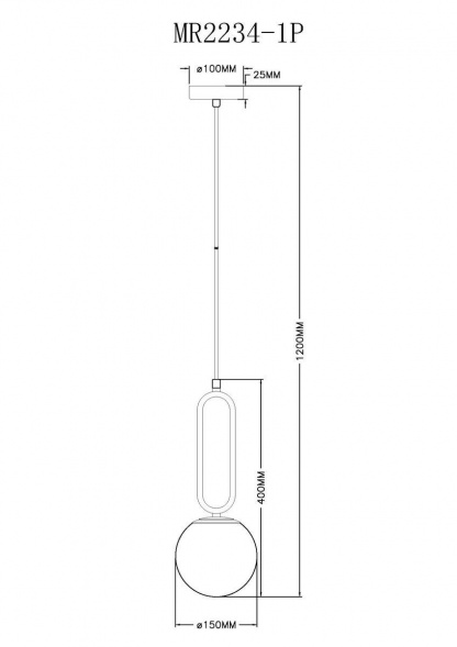Подвесной светильник MyFar Pierre MR2234-1P