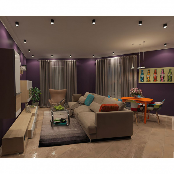 Точечный светодиодный светильник Denkirs Ribe DK4016-BK