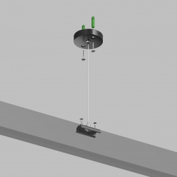 Подвесное крепление для шинопровода Denkirs Smart Base TR2106-BK