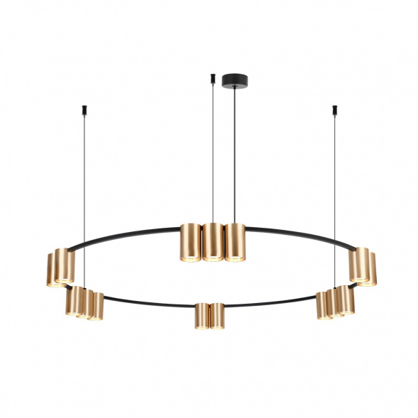 Подвесная люстра Denkirs Orbit DK4067-BK+SG