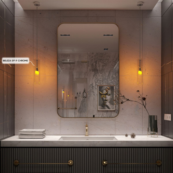 Подвесной светильник Crystal Lux Beleza SP1 F Chrome