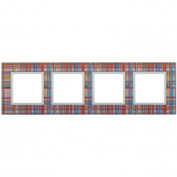 Рамка 4-постовая ЭРА Elegance 14-5104-00 Б0034523