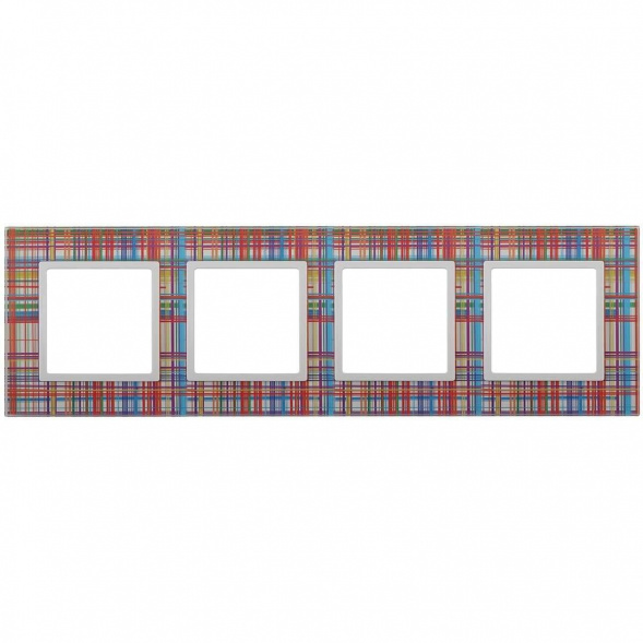 Рамка 4-постовая ЭРА Elegance 14-5104-00 Б0034523