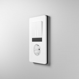 Рамка Werkel Split на 2 поста белый/черный W0023068 4690389208225