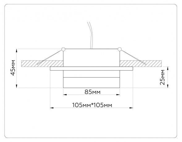 Встраиваемый светильник Ambrella light TECHNO SPOT TN52422