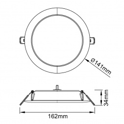 Встраиваемый светильник Mantra EILAT 9296