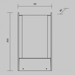 Уличный светодиодный светильник Maytoni Reso O445FL-L20GF3K