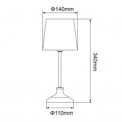 Настольная лампа Uniel UML-B309 E14 Chrome/Dark Blue UL-00012426
