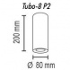 Потолочный светильник TopDecor Tubo8 P2 10 G