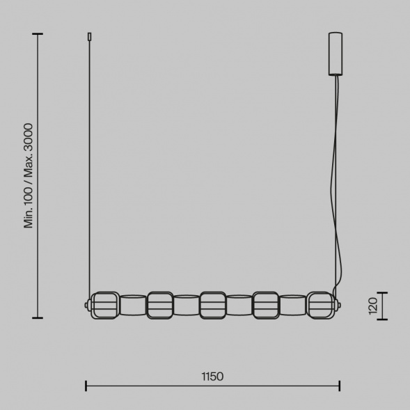 Подвесной светильник Maytoni MOD381PL-L45CH3K