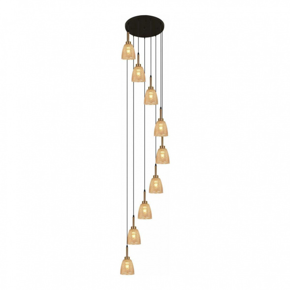 Подвесная люстра Reluce 09011-0.9-09 Amber