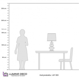 Настольная лампа Lumina Deco Briston LDT 303 PR+WT