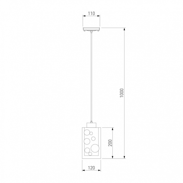 Подвесной светильник Eurosvet 50000/1 хром