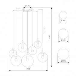 Подвесная люстра TK Lighting 5385 Esme