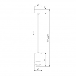 Подвесной светодиодный светильник Eurosvet Piccolo 50248/1 LED черный