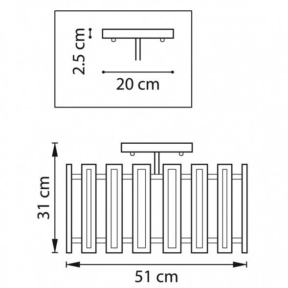 Потолочная люстра Lightstar Agave 712052