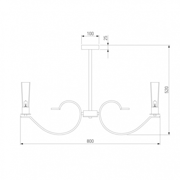 Подвесная люстра Eurosvet Rosher 60141/8 латунь