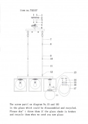 Подвесная люстра Lightstar Gabbia 732137