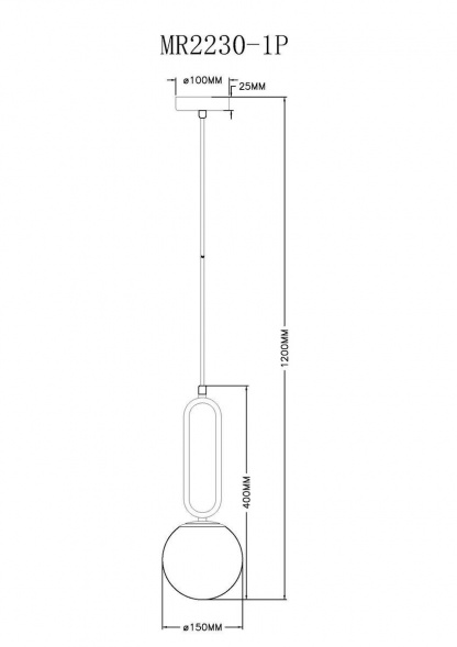 Подвесной светильник MyFar Pierre MR2230-1P