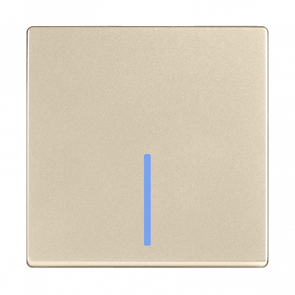 Выключатель Werkel одноклавишный с подсветкой шампань W1110111 4690389157080