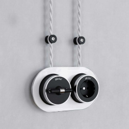 Изолятор Werkel Vintage черный матовый (100шт) W6433408 4690389202834