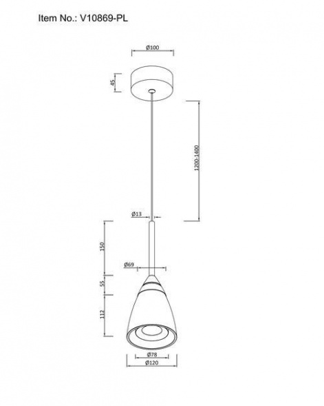 Подвесной светодиодный светильник Moderli Leina V10869-PL