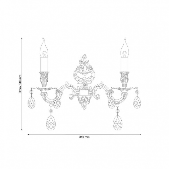 Бра Lucia Tucci Barletta W1730.2 Coffe Gold