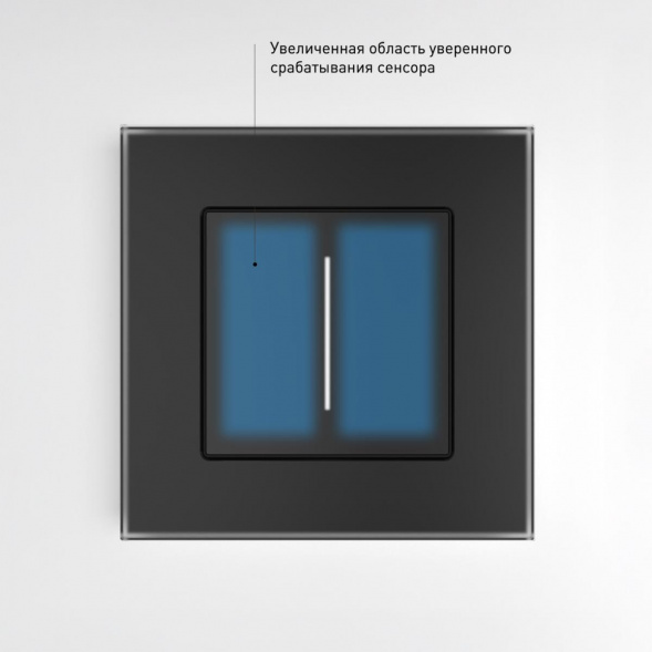 Сенсорный диммер Werkel с подсветкой черный W3443111 4690389195457