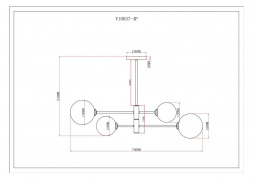 Подвесная люстра Moderli Molecule V10837-4P