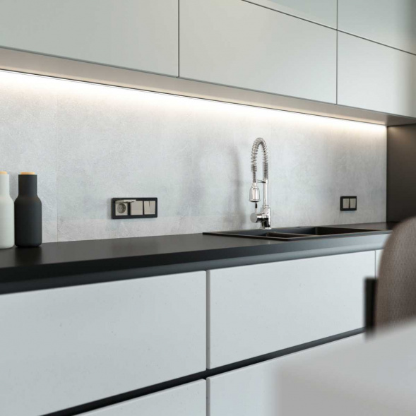 Розетка влагозащ. с зазем. с защит. крышкой и шторками (дымчатый) W1271204/ a069464