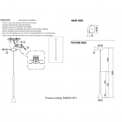 Подвесной светильник Crystal Lux Enero SP1 Black