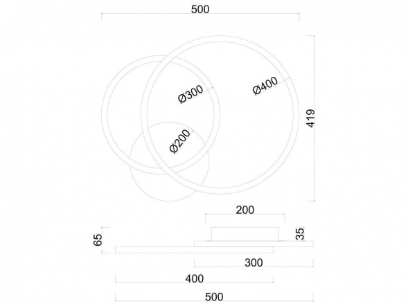 Потолочная светодиодная люстра Arte Lamp Sierra A2211PL-2WH