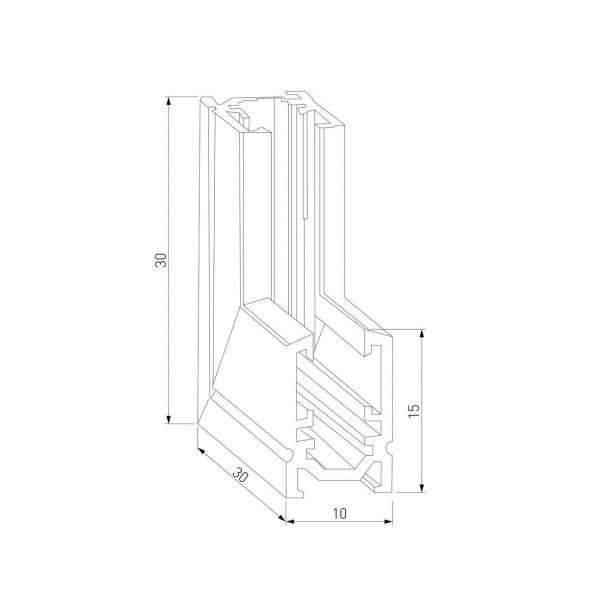 Коннектор L-образный внутренний Elektrostandard Mini Magnetic 85180/00 a065640