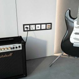 Акустическая розетка Werkel Hammer х4 белый W1285001 4690389163104