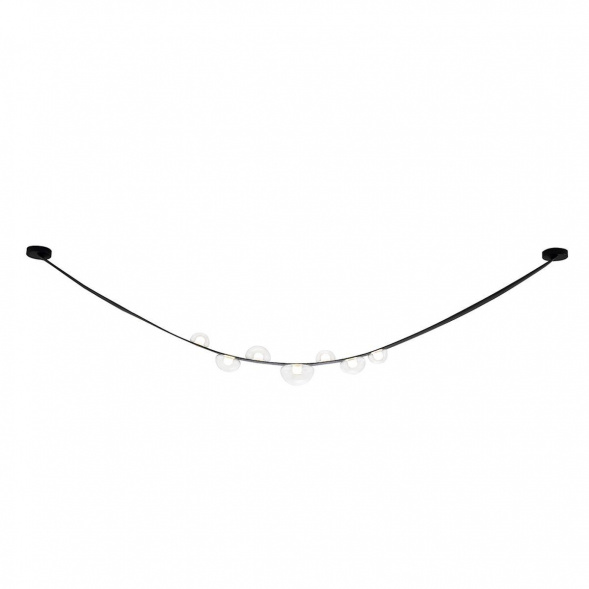 Подвесной светодиодный светильник Crystal Lux Bosque SP7 L3000 Black/Transparent