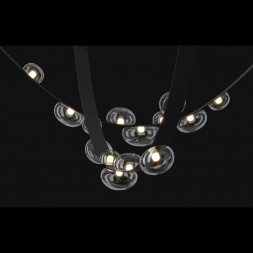 Подвесной светодиодный светильник Crystal Lux Bosque SP7 L3000 Black/Transparent