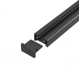 Шинопровод однофазный с питанием и заглушкой Crystal Lux CLT 0.11 01 L1000 BL